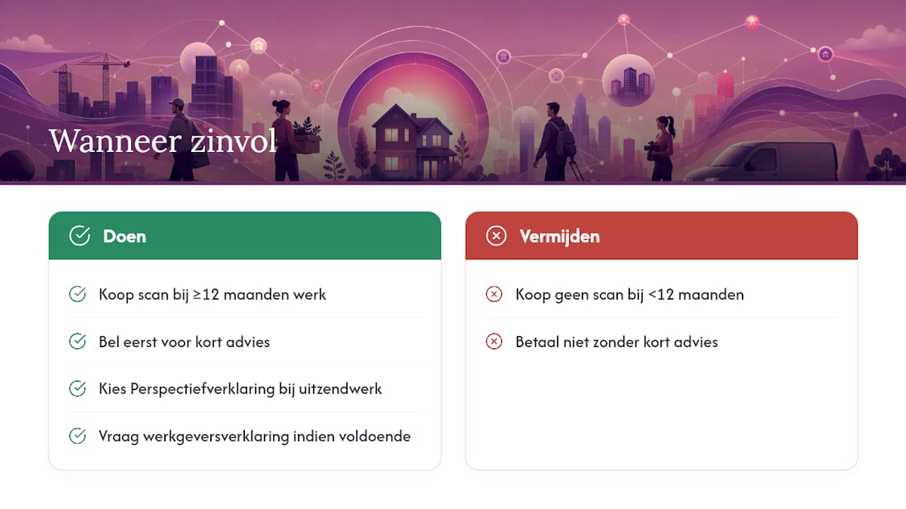 Wanneer is een Arbeidsmarktscan écht zinvol? — overview diagram