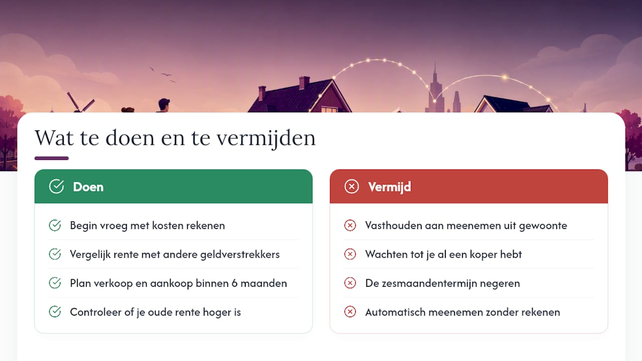 Wat de verhuisregeling écht oplevert, en wat niet — overview diagram