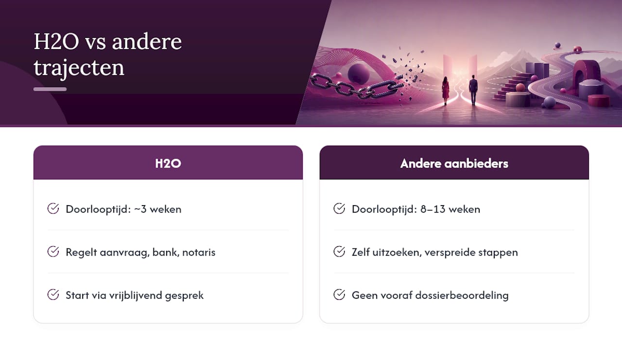 Hoe H2O je helpt bij ontslag uit hoofdelijke aansprakelijkheid — overview diagram