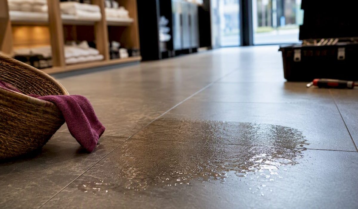 Schade op de winkelvloer na een bedrijfsongeval
