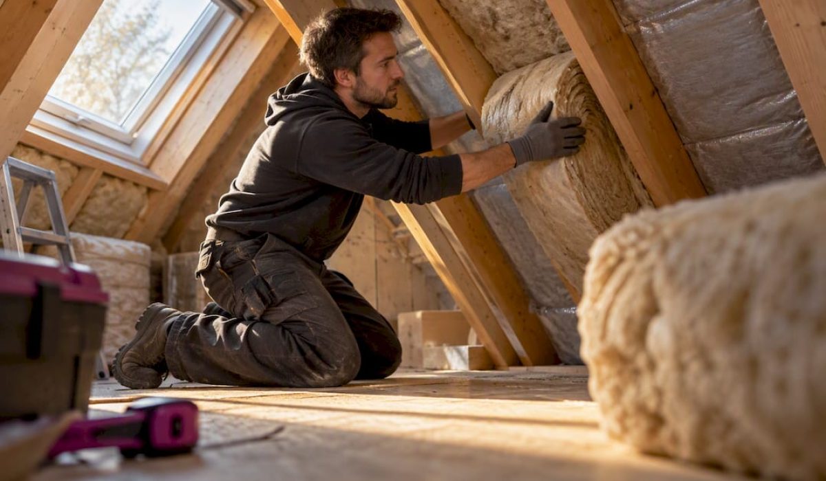 Isolatiemateriaal aanbrengen in een koopwoning