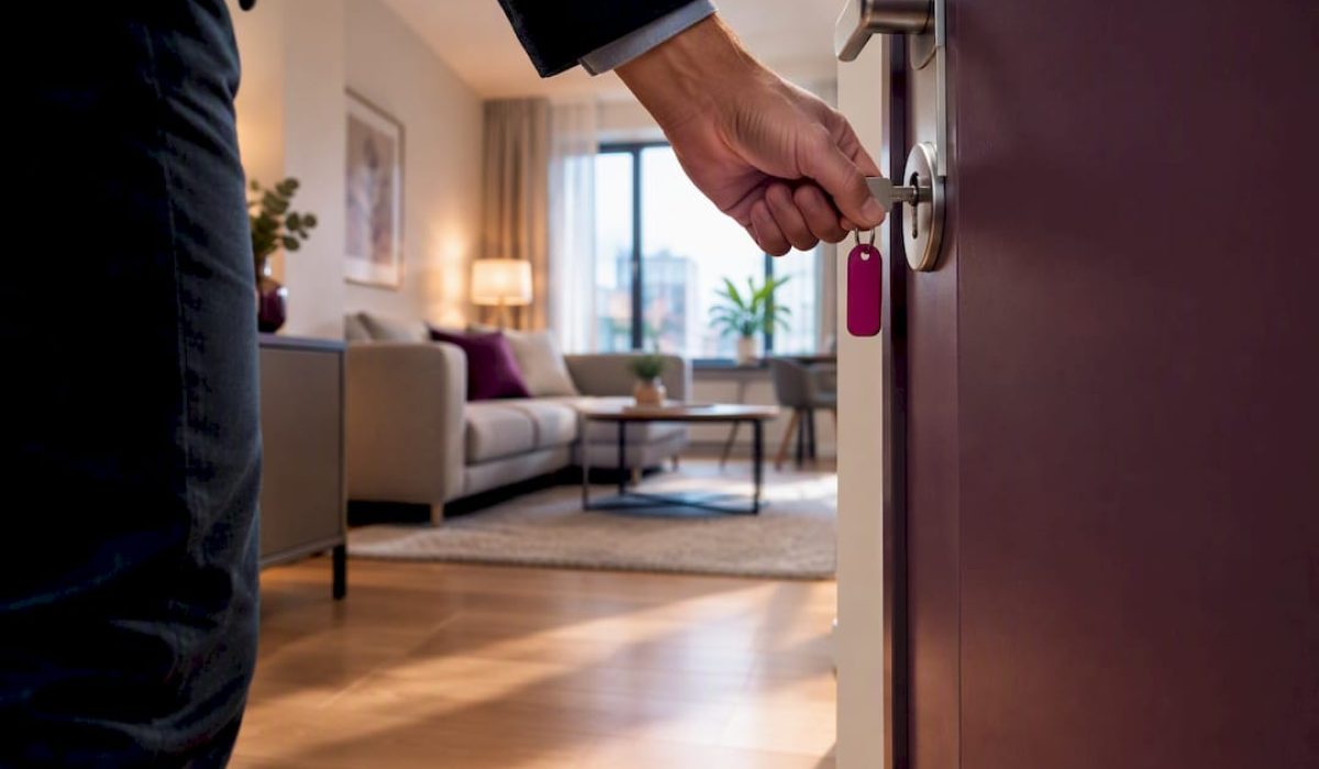 Sleutel bij tijdelijk verhuurd appartement