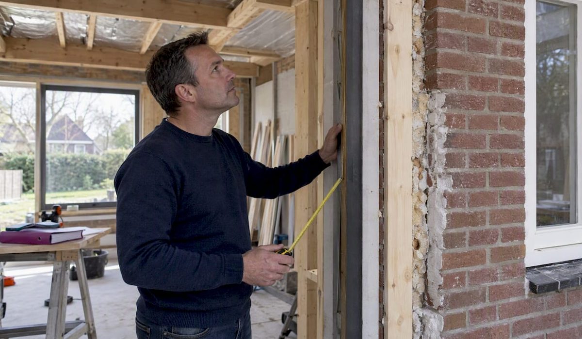 Taxateur beoordeelt woning terwijl de verbouwing bezig is